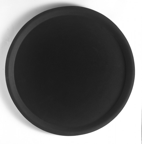 Plateau anti-dérapant fibre de verre noir Ø 45 cm Camtread Cambro