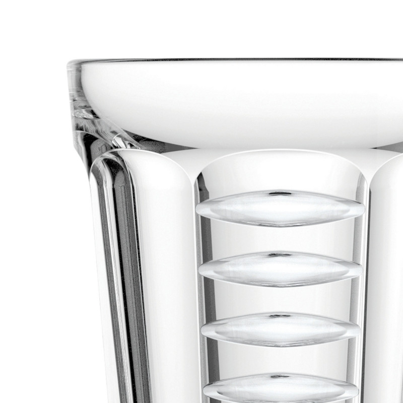 Gobelet forme haute verre pressé 34,8 cl Saga La Rochere