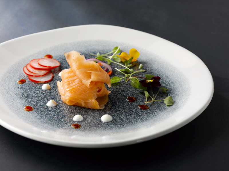 Assiette rond noir porcelaine vitrifiée Ø 26,4 cm Raku Quartz Churchill