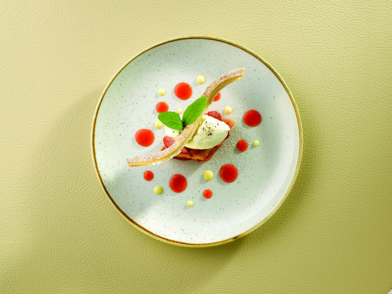 Assiette coupe plate rond barley white porcelaine vitrifiée Ø 21,7 cm Stonecast Barley Churchill