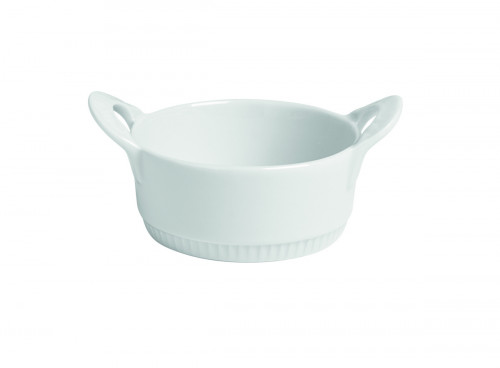 Cocotte sans couvercle rond blanc porcelaine culinaire Ø 11 cm Toulouse Pillivuyt