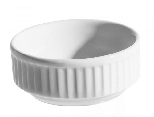 Coupelle rond blanc porcelaine culinaire Ø 7 cm Plisse Pillivuyt
