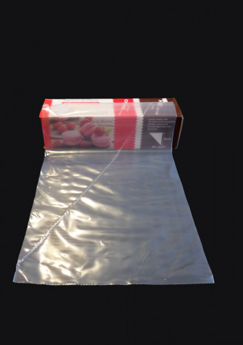 Poche pâtissière jetable plastique transparent 300x550 mm 80 microns (100 pièces)