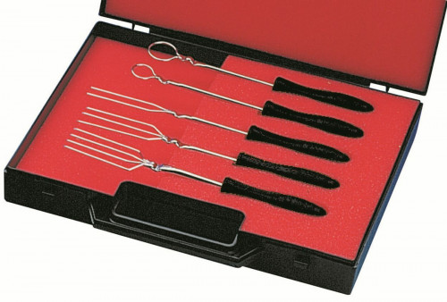 Mallette de 5 fourchettes à tremper inox