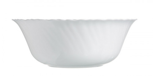 Saladier rond blanc verre opal Ø 24,8 cm Feston Luminarc