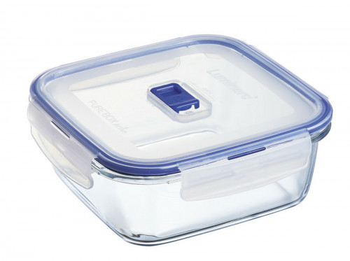 Boîte avec couvercle carré transparent verre trempé 17,64 cm Pure Box Active Luminarc