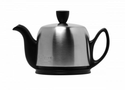 Théière avec couvercle noir porcelaine 35 cl Salam Degrenne