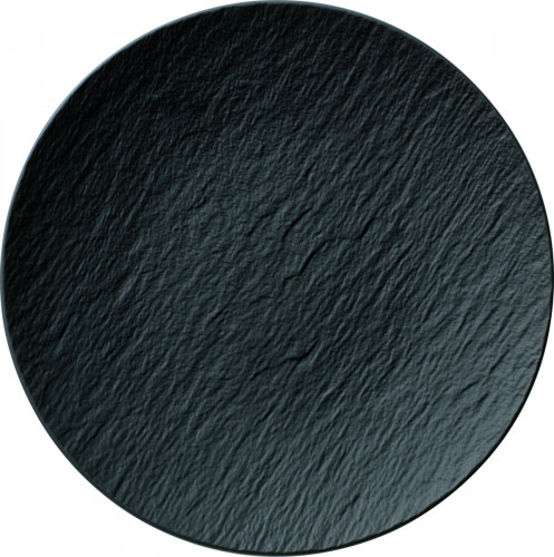 Assiette coupe plate rond noir porcelaine Ø 29 cm The Rock Villeroy & Boch