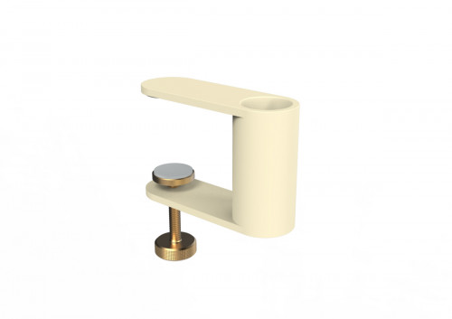Fixation lampadaire led nomade sur parasol ou table ivoire 12x4x8 cm Paranocta