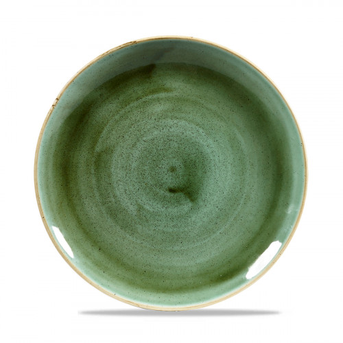 Assiette coupe plate rond Samphire porcelaine vitrifiée Ø 21,7 cm Stonecast Samphire Churchill