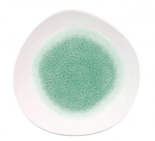 Assiette plate rond Jade porcelaine vitrifiée Ø 26,4 cm Raku Jade Churchill