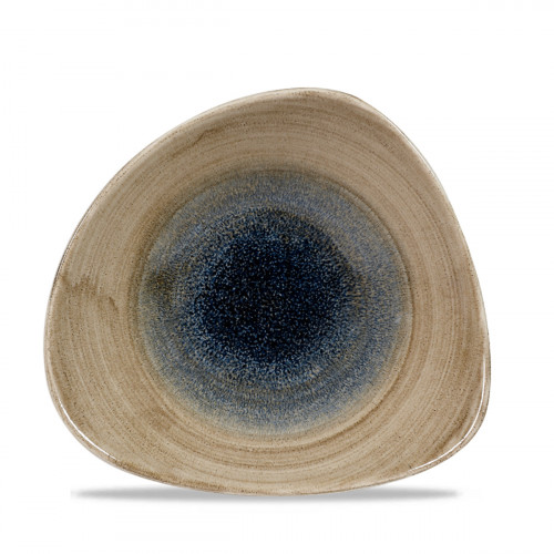 Bol triangulaire gris porcelaine vitrifiée 23,5 cm Stonecast Aquaeous Churchill