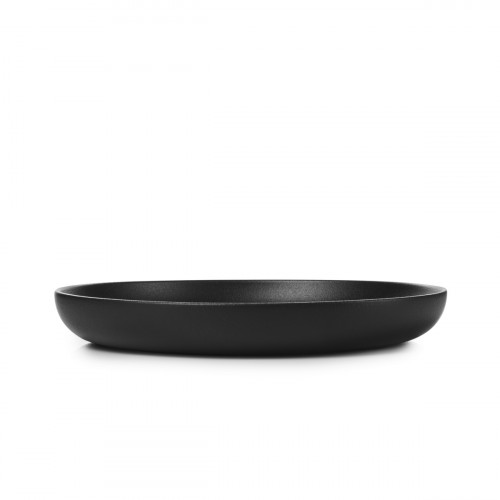 Assiette creuse rond noir porcelaine culinaire Ø 27 cm Adelie Revol