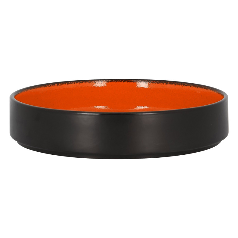 Assiette creuse rond orange porcelaine vitrifiée Ø 19,9 cm Fire Rak