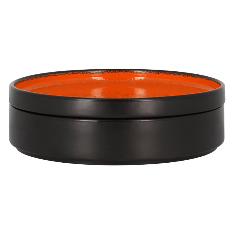 Assiette creuse rond orange porcelaine vitrifiée Ø 19,9 cm Fire Rak