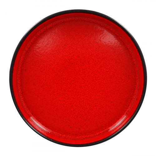 Assiette creuse rond rouge porcelaine vitrifiée Ø 19,9 cm Fire Rak