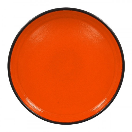 Assiette creuse rond orange porcelaine vitrifiée Ø 27 cm Fire Rak