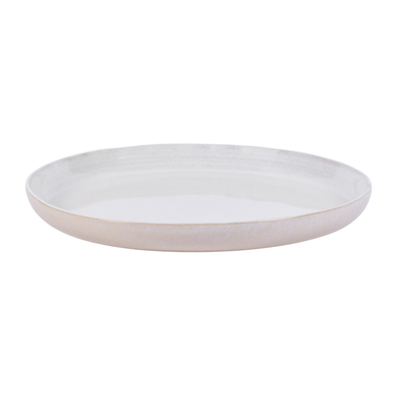 Assiette plate rond Beige rosé grès émaillé Ø 27 cm Pearl Pro.mundi