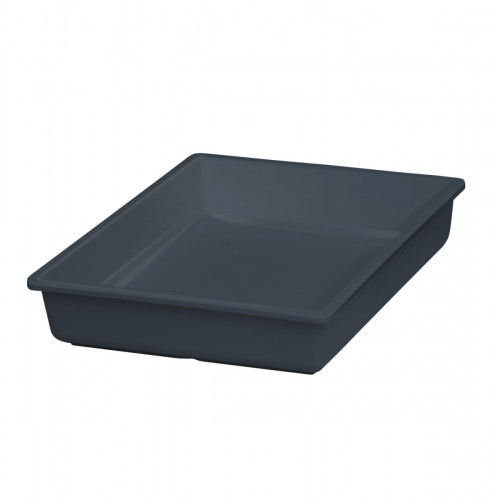 Bac mélamine gris 265x325x65 mm Vestah Platex