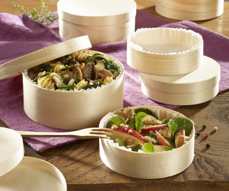 Boîte à fromage rond Ø 13,3 cm 5,1 cm Solia (20 pièces)