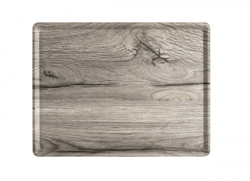 Plateau bois chêne gris 37x28 cm Slim Platex