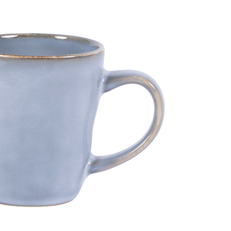 Tasse à thé bleu grès émaillé 18 cl Ø 7,5 cm Sky Pro.mundi