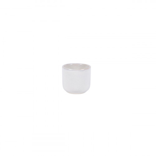Gobelet rond Beige rosé grès émaillé 9 cl Ø 6,2 cm Pearl Pro.mundi