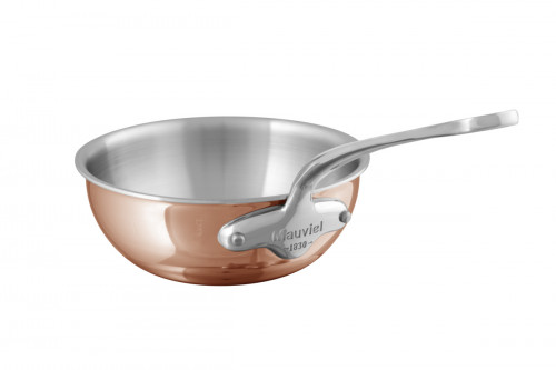 Sauteuse bombée cuivre inox inox 18/10 Sans revêtement Sans couvercle Ø 20 cm 7,5 cm 2 L M'6s Mauviel