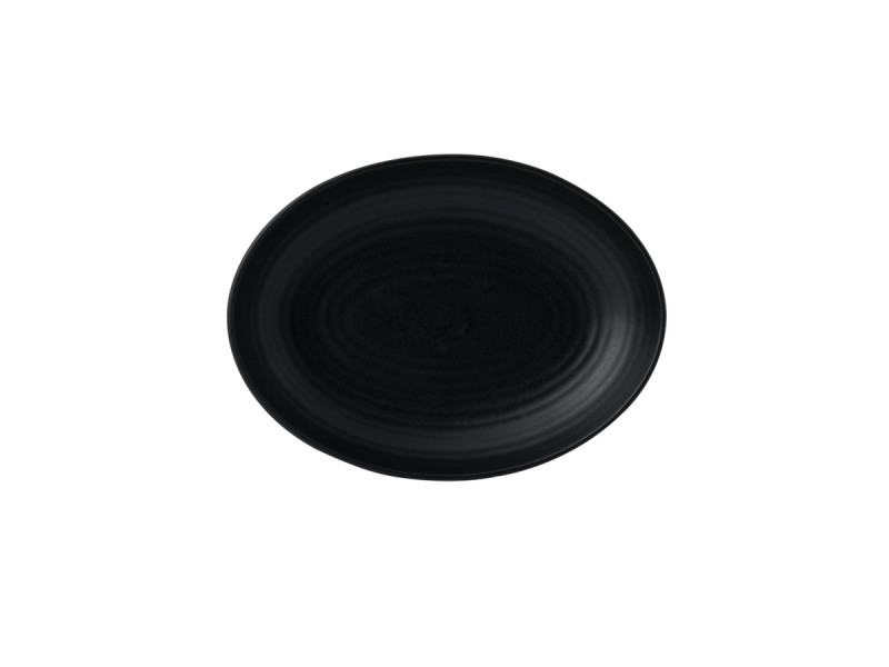 Assiette creuse ovale Jet porcelaine 26,7x19,7 cm Evo Dudson