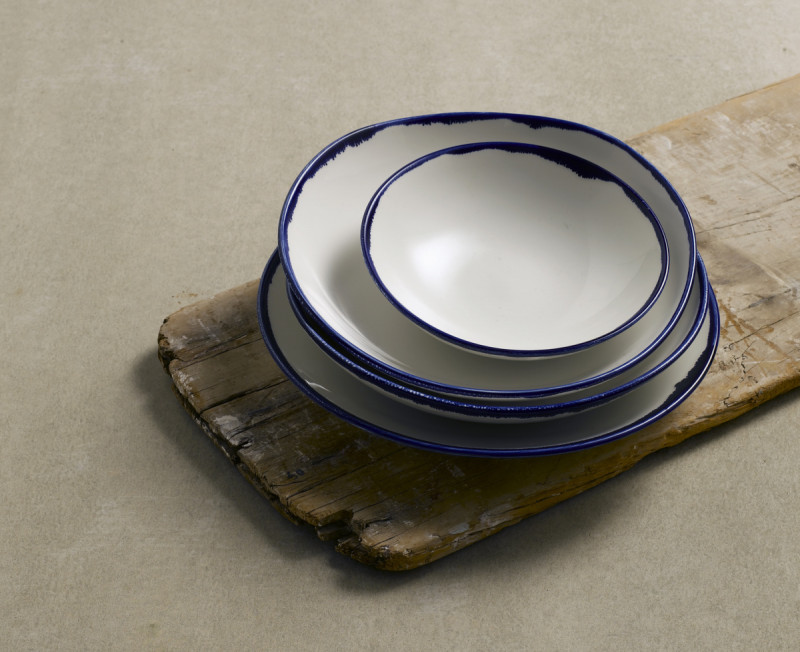 Assiette creuse rond Ink porcelaine vitrifiée Ø 27,8 cm Harvest Dudson
