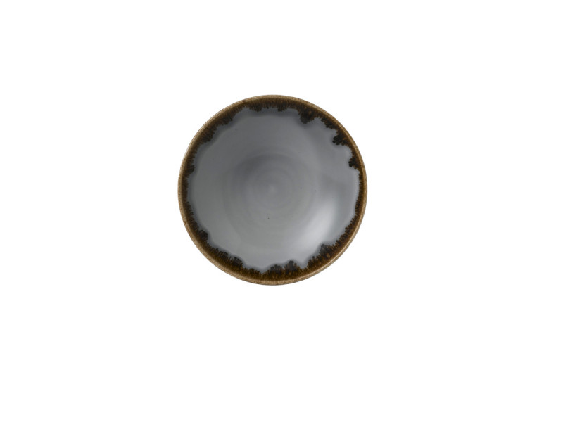 Assiette coupe creuse rond gris porcelaine vitrifiée Ø 18,2 cm Harvest Dudson