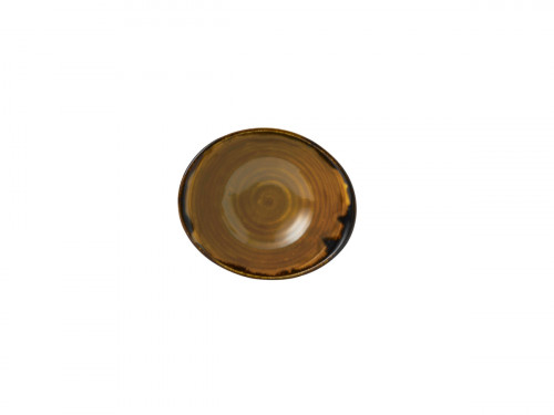 Bol à salade ovale marron porcelaine vitrifiée 17,4 cm Harvest Dudson