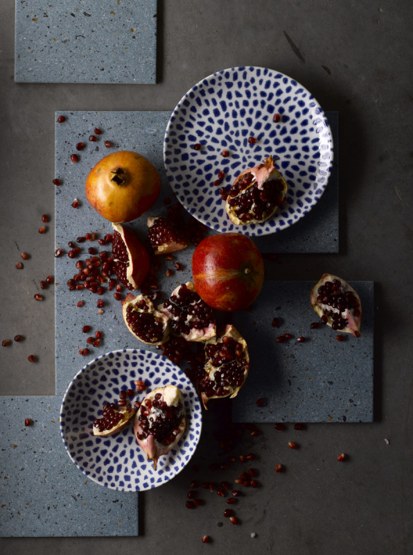 Assiette coupe plate rond terracotta porcelaine vitrifiée Ø 16,5 cm Terrazzo Dudson
