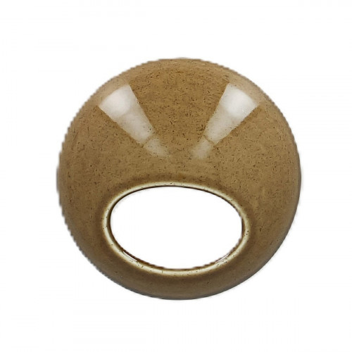 Couvercle rond bronze porcelaine vitrifiée Ø 9 cm Ashore Rak