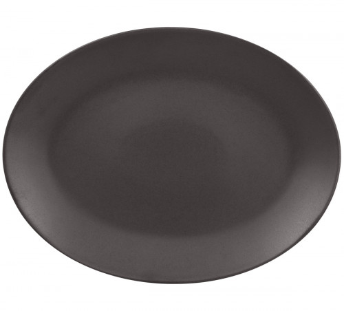Plat ovale brun porcelaine vitrifiée 36 cm Genesis Rak