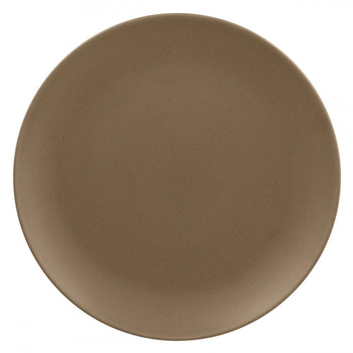 Assiette coupe plate rond marron porcelaine vitrifiée Ø 15 cm Genesis Rak