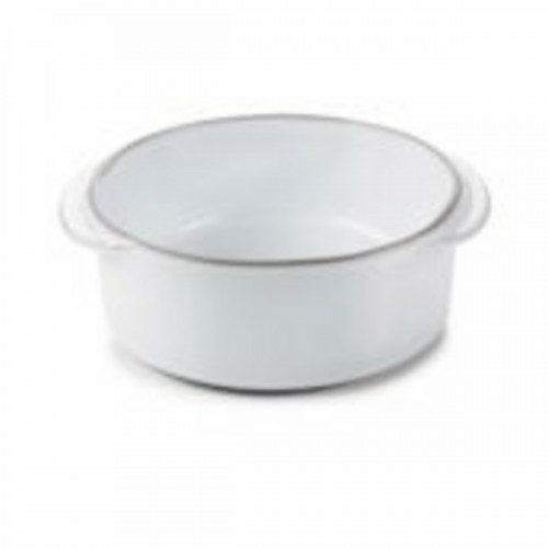 Cocotte sans couvercle rond blanc porcelaine culinaire Ø 12 cm Caractère Revol