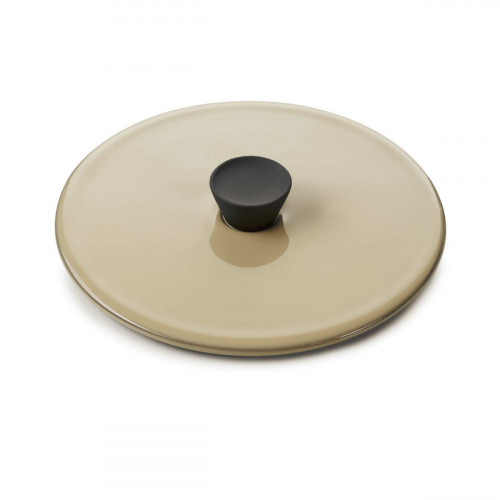 Couvercle pour cocotte beige porcelaine culinaire Ø 12 cm Caractère Revol