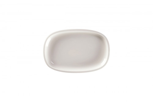 Plat ovale blanc porcelaine vitrifiée 23 cm Rakstone Ease Rak