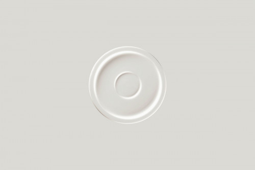Sous tasse rond blanc porcelaine vitrifiée Ø 16,3 cm Rakstone Ease Rak