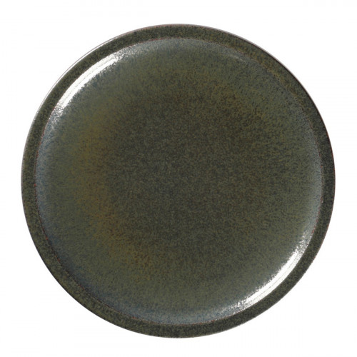 Assiette coupe plate rond noir porcelaine vitrifiée Ø 20,4 cm Rakstone Ease Rak