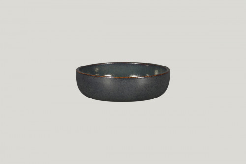 Assiette coupe creuse rond noir porcelaine vitrifiée Ø 16 cm Rakstone Ease Rak