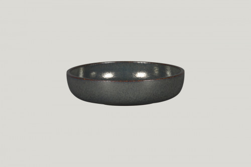 Assiette coupe creuse rond noir porcelaine vitrifiée Ø 19,8 cm Rakstone Ease Rak