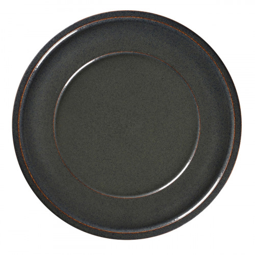 Assiette plate rond noir porcelaine vitrifiée Ø 31,8 cm Rakstone Ease Rak