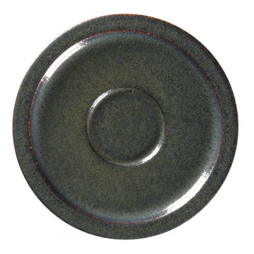 Sous tasse rond noir porcelaine vitrifiée Ø 16,3 cm Rakstone Ease Rak
