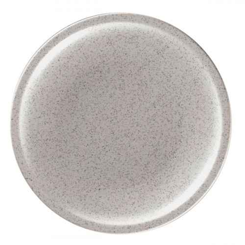 Assiette coupe plate rond gris porcelaine vitrifiée Ø 23,8 cm Rakstone Ease Rak