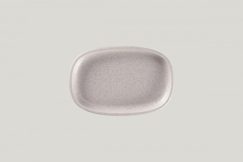 Plat ovale gris porcelaine vitrifiée 23 cm Rakstone Ease Rak