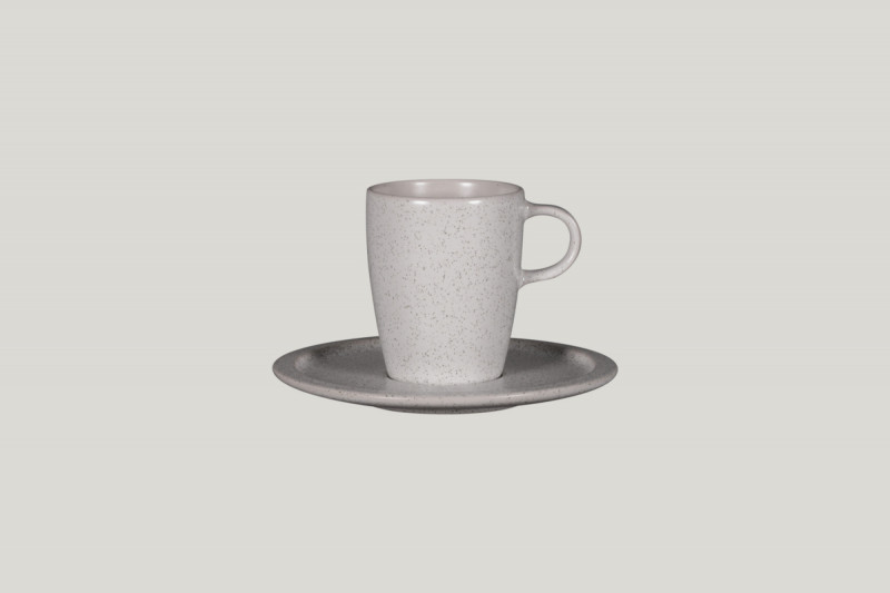 Sous tasse rond gris porcelaine vitrifiée Ø 16,3 cm Rakstone Ease Rak