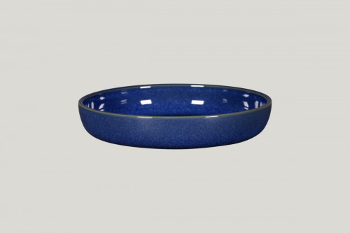 Assiette coupe creuse rond bleu porcelaine vitrifiée Ø 23,7 cm Rakstone Ease Rak