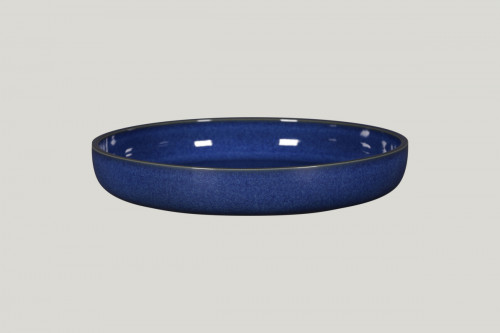 Assiette coupe creuse rond bleu porcelaine vitrifiée Ø 27,8 cm Rakstone Ease Rak
